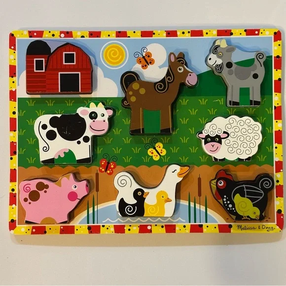 Melissa & Doug Chunky Wooden Puzzles - Picture 4 of 4